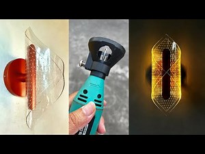 How to Make Acrylic LED Tube Wall Lamp | Creative PVC Pipe Ideas