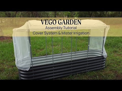Cover System & Mister Irrigation Assembly Tutorial | Vego Garden