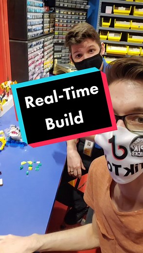 Master Builder Alec Showcasing LEGO Frog Model