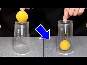 【種明かし】超初心者向け！簡単！ボールがコップを貫通するマジック！ | For beginners! Easy Cups＆Balls Magic Tricks Tutorial!