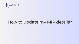 How to setup your MIP details