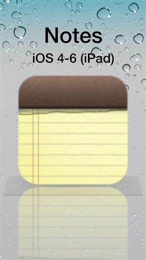 iOS Notes Icon Evolution 🗒️ #shorts