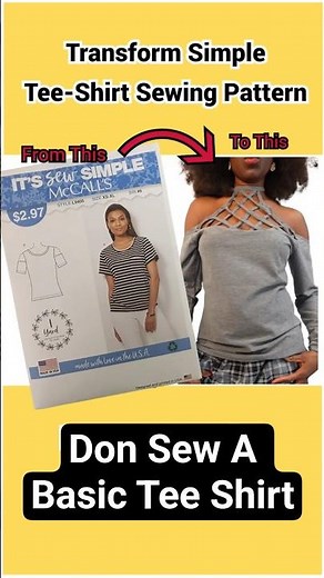 I Transformed a Basic T-shirt into This #diy #fashion #sewing