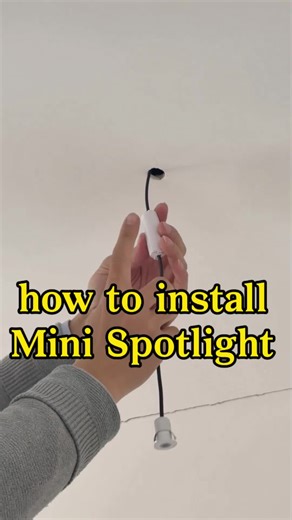Installing Mini Spotlights for Home Decor
