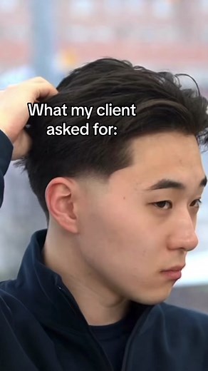 Textured Middle Part Transformation with Blowout Taper