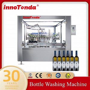 Automatic Rotation Yogurt Milk Concentrated Juice Bottle Washing Machine