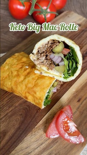 LOW CARB Big Mac Roll 😍 #quickrecipes #lowcarb #recipe #weightloss