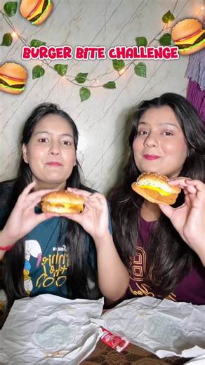 burger bite challenge | eating food