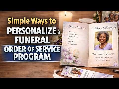 Simple Ways to Personalize a Funeral Order of Service Program