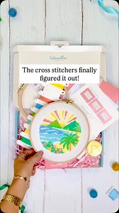 Pina Colada anyone? 🏝️ You don’t need an expensive vacation - for just £25 you can enjoy weeks of feeling relaxed and content as you cross stitch Coastal Peaks. What’s more, you can enjoy a Pina Colada lolly, 6 inch Elbesee hoop to display it in plus a pair of matching lemon colours Caterpillar Cross Stitch scissors! ✂️ The cut off date for these Coastal Peaks cross stitch boxes is tonight 14th March at midnight! Pattern designed in house by Caterpillar Cross Stitch. It’s the 3rd in the set to 