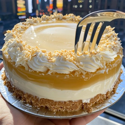 Coconut Cream Almond Mousse Cake | Recipes Lora