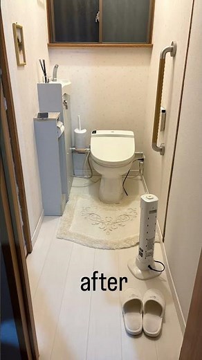少しずつDIY❣️トイレのフローリングの張り替えbefore after #beforeandafter #beforeafter #diy