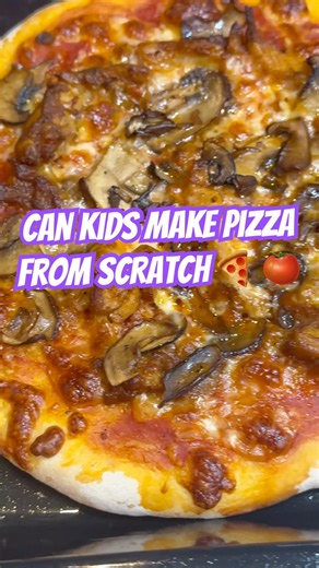 CAN KIDS MAKE PIZZA FROM SCRATCH 🍕 🍅 #food #shorts #pizza #italy #italia #youtubeshorts #cooking