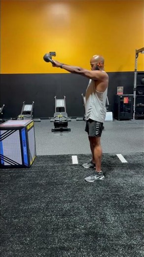The perfect American Kettlebell Swing form #kettlebell #fitness #tutorial