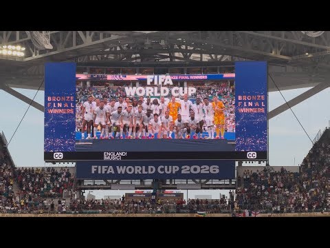 [4K] England Bronze Medal Ceremony FIFA World Cup 2026