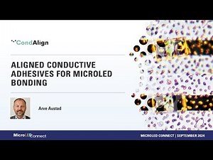 CondAlign | Aligned conductive adhesives for MicroLED bonding