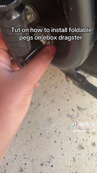 Guía para instalar estribos plegables en ebox dragster