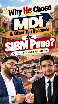He Had Other Top B-School Options So Why SIBM Pune.