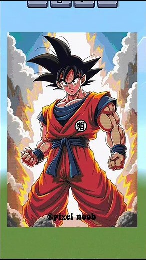 “🔥💪Goku, Naruto, Luffy & Pikachu Converted into Pixel Art | Anime Pixel Art Transformation”