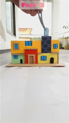 My most colorful house yet! 🌈📦 #DIY