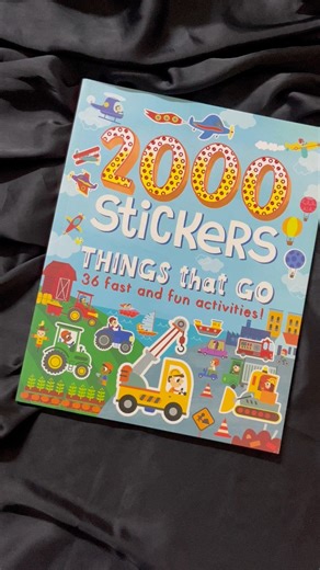 2000 stickers things that go 36 fast and fun activities Only at : 560 taka | Bookends