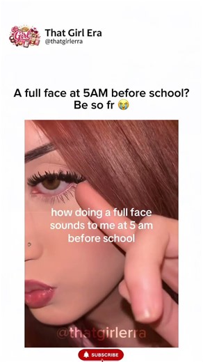 I'd Rather go to School Looking Half Asleep