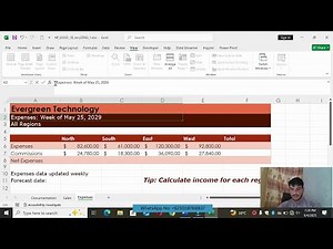 New Perspectives Excel 365 | Module 1: SAM Project B | Evergreen Technology