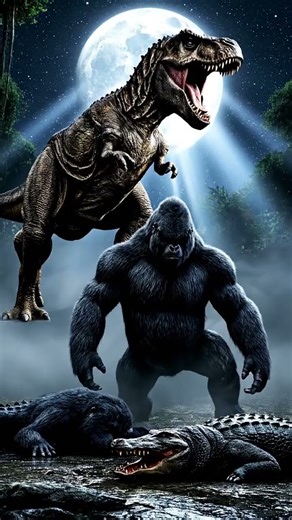 Godzilla vs Anaconda vs Dinosaur 🐉 #godzilla #dinosaurs