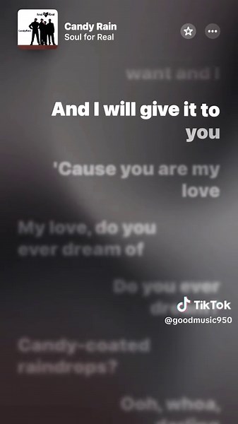 Soul for Real Candy Rain lyrics — Throwback 90s R&B