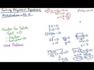101 5-5 Solving Polynomials and Word Problems