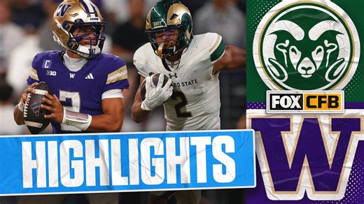 Colorado State Rams vs. Washington Huskies - Final Score - August 30, 2025