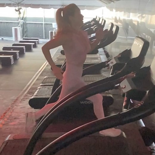 Charlotte Ross on Instagram: "HIIT training for my next adventure- trying to sprint 14mph on an incline for as long as I can 🤮 not easy!"