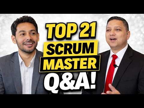 Top 21 Most Asked Scrum Master Questions and Answers ⭐ scrum master interview questions #scrummaster