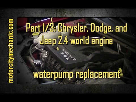 Part 1/3: 2013 Dodge Avenger 2.4 liter waterpump removal