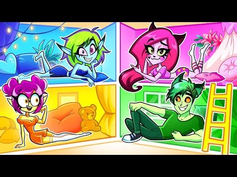 Four Colored Rooms - Choose Your Favorite | Teen-Z