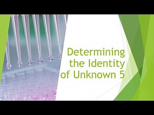 Determining the Identify of Organic Unknowns: Unknown 5