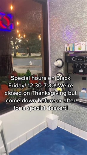 Come down for a great treat! root beer, red velvet cake, and pumpkin pie are back! #yogurt #milkshakes #fyp