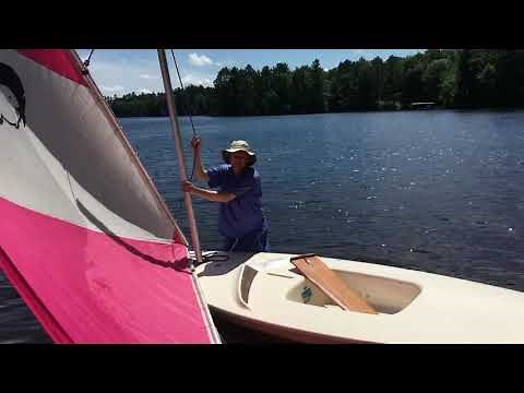AMF Alcort MiniFish Sailboat setup