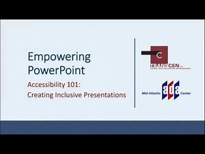 How to create accessible PowerPoint presentations.