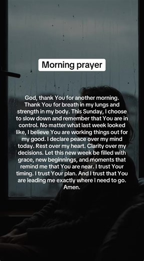 If you believe God is leading you into a new week filled with grace, peace, and unexpected blessings… Type Amen in the comments. #SundayPrayer #SundayBlessings #FaithOverFear #ChristianTikTok #GodsPlan