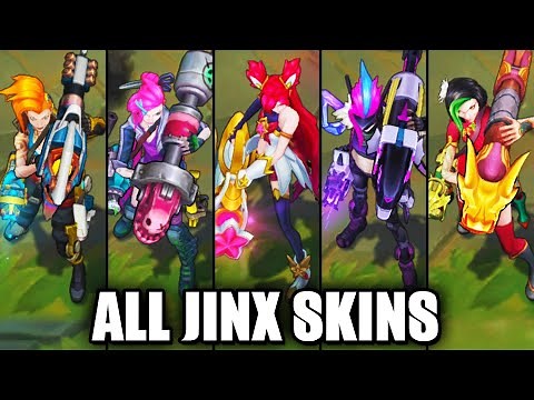 All Jinx Skins Spotlight (League of Legends)
