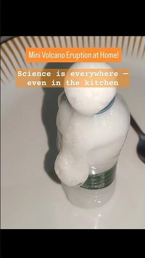 Science in action — the fun way! homemade volcano erupt using simple kitchen ingredients