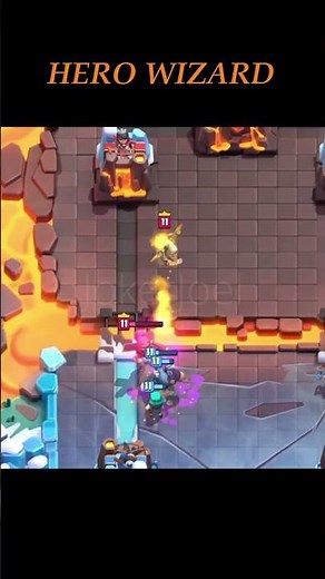 HERO WIZARD🔥🧡 #clashroyale #cr #pekka