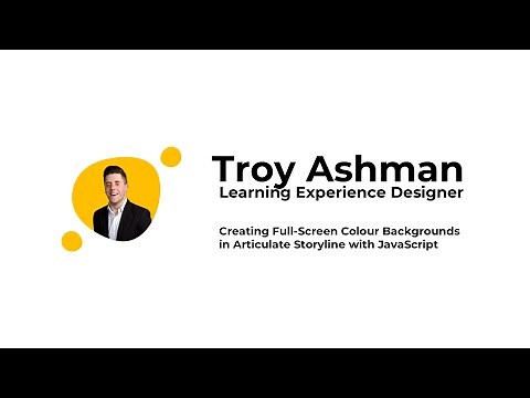 Creating Full-Screen Colour Backgrounds in Articulate Storyline with JavaScript
