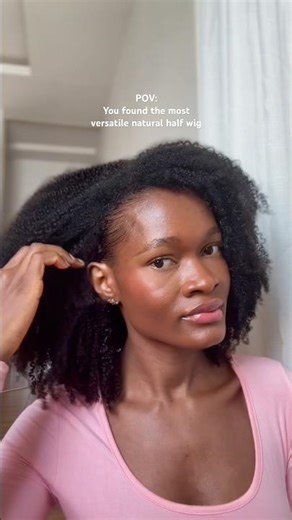 Perfect blend! The most natural versatile half wig @hergivenhair