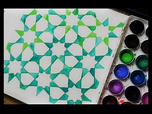 How to draw Islamic Geometry art - اشكال هندسية اسلامية