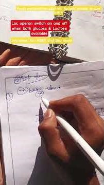 #status #video Lac operon ON &OFF when Lactose & Glucose present Bsc #neet &competitive exam #shorts