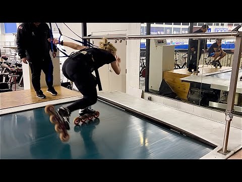 Inline Skaters on World’s fastest treadmill