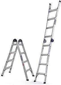 COSCO C208A20T1ASE 2 in 1 Ladder, 12ft Max Reach