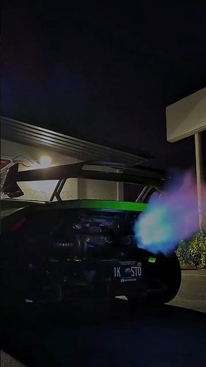 STO: Massive BURNOUT and EXHAUST FLAMES! 😱🔥 #lamborghini topcars #trending #exhaust #supercars #f1